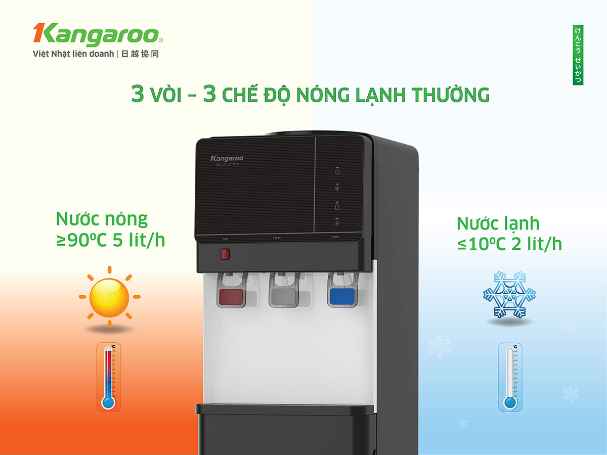 Cây nước nóng lạnh Kangaroo KG64A3